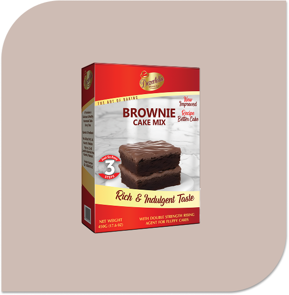 Group 107 Dezertella Chocolate Brownie Cake Mix 450gm - Image 1