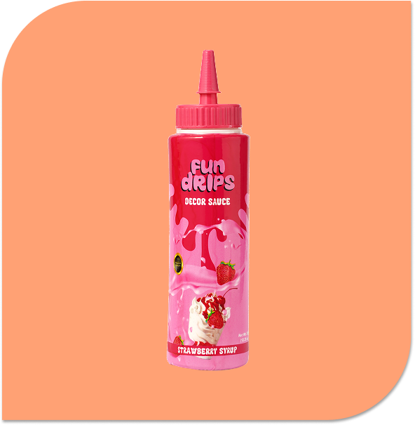 Group 127 FUNDRIPS – STRAWBERRY SYRUP 350ml - Image 1