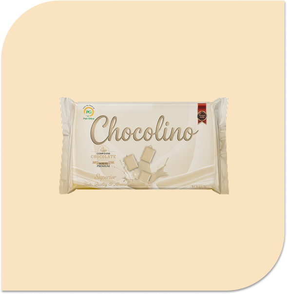 Group 182 "CHOCOLINO CHOCOLATE SLAB – PREMIUM WHITE-2KG - Image 1